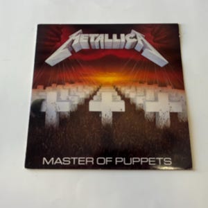 Metallica Master Of Puppets Vinyl Record LP MFN 60 Music For Nations 1986 UK Edition Record Sale (Read Description)