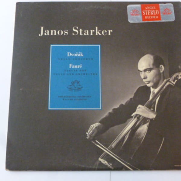 Vintage Vinyl Janos Starker Dvorak & Faure Cello Concerto / Elegie LP - S 35417 Stereo ED1 Rare Classical Records