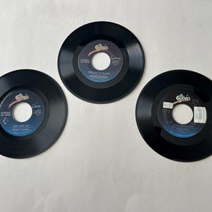 Michael Jackson Rock With Me - She&#39;s Out Of My Life - The Way You Make Me Feel Lot Of 3 Assorted 45rpm 7&quot; Record Sale