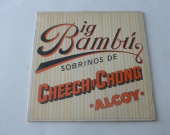 Cheech & Chong Big Bambu LP SP-77014 (Rolling Paper) Ode Records 1972 Record Sale (Read Description)