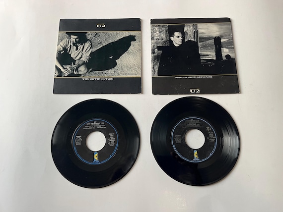 U2 45rpm 7インチレコードロット：ウィズ・オア・ウィズアウト・ユー