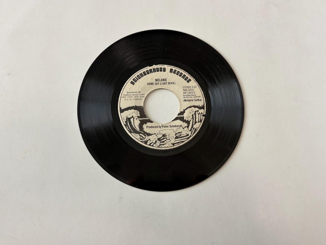 Melanie - Brand New Key 7" 45rpm Vinyl Record - 1971 Jukebox Music, foto 1 di 2