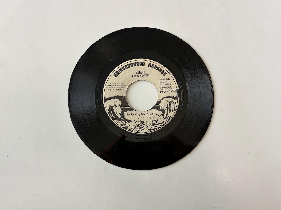 Melanie - Brand New Key 7" 45rpm Vinyl Record - 1971 Jukebox Music, foto 2 di 2