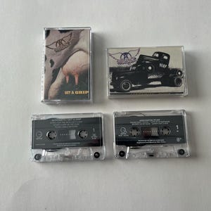 Aerosmith Cassette Lot: Pump, Get A Grip