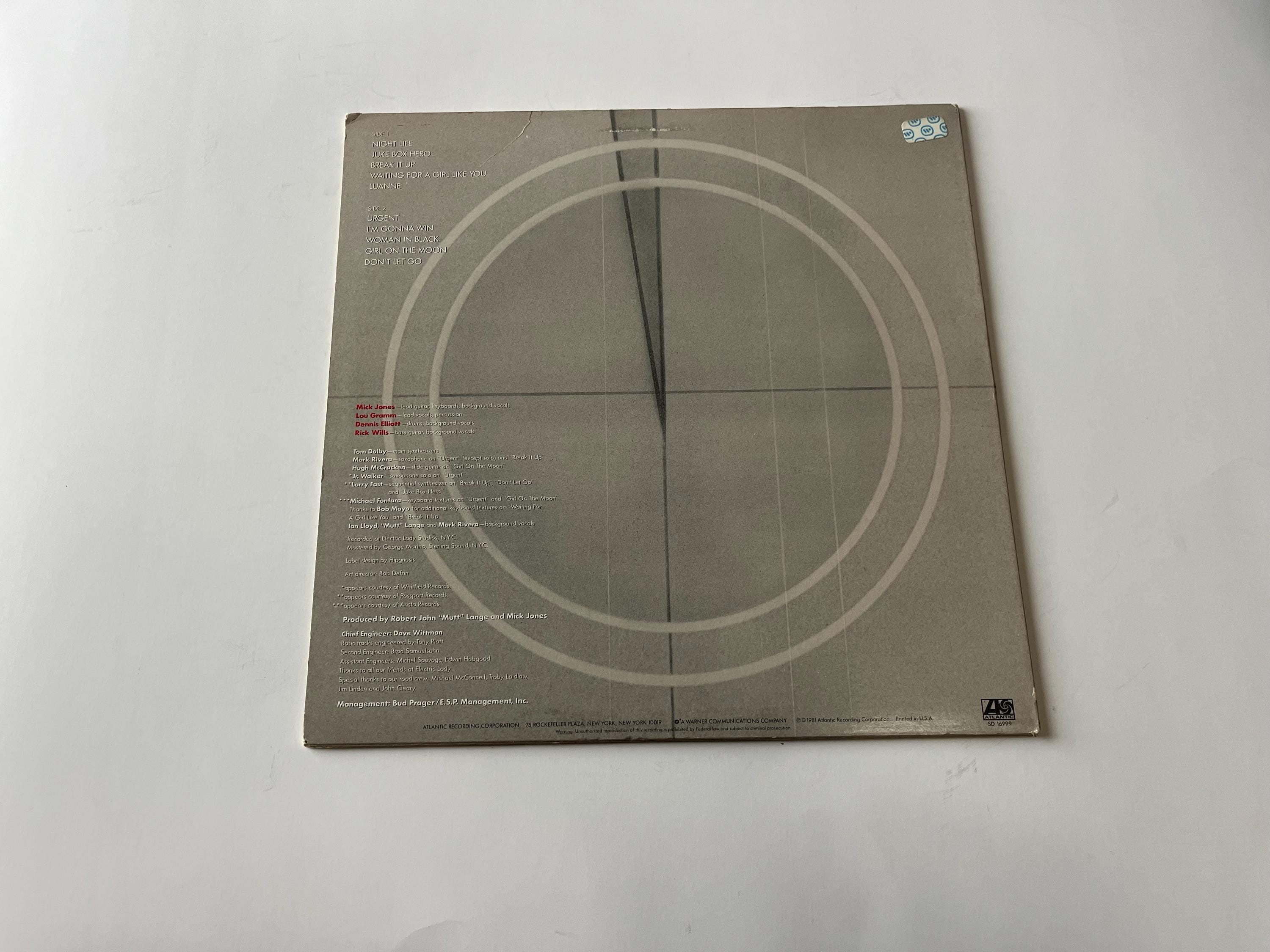 Vintage Foreigner 4 Vinyl Record LP - 1981 Atlantic Records - Etsy