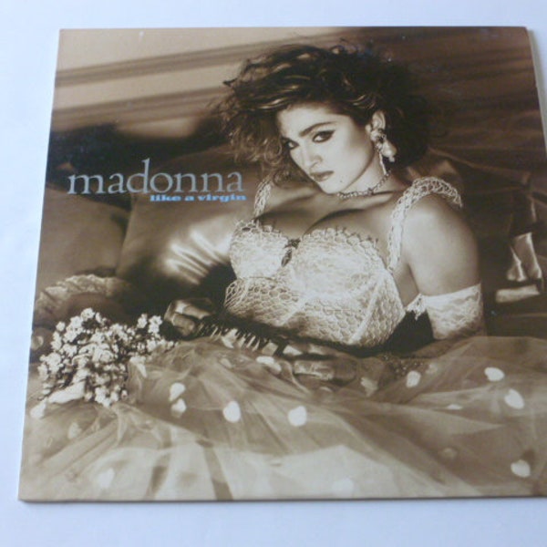 Madonna Like A Virgin Vinyl Record LP W1 25157 Sire Records 1984 Vente disques