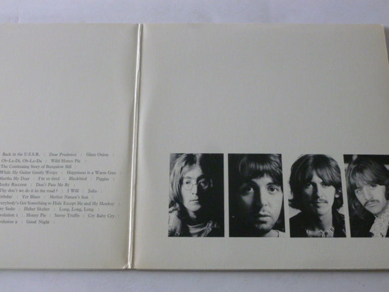 Beatles White Album original Master Recording Vinyl Record Etsy
