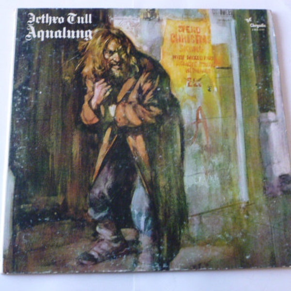 Vintage Records Jethro Tull Aqualung Vinyl Record LP CHR 1044 Chrysalis Records 1977 Vinyl Records  Sale