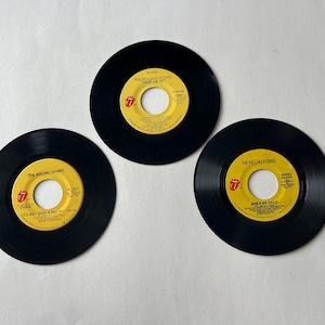 The Rolling Stones 45rpm 7&quot; Record Lot of 3
