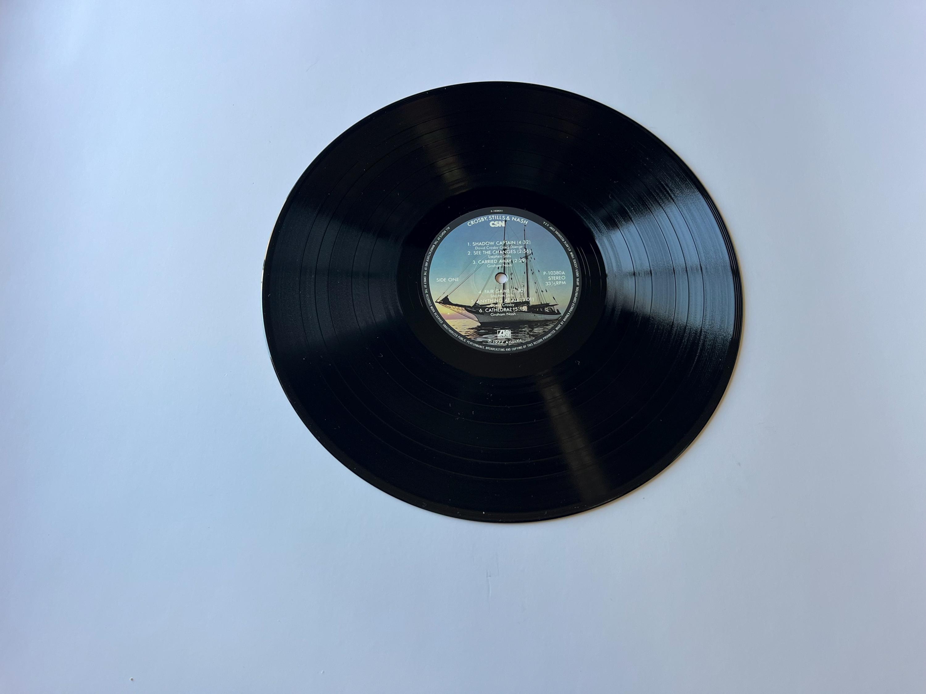 クロスビー、スティルス＆ナッシュ ビニールレコード LP - 1977年日本