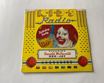 Ronald McDonald K.I.D.S. Radio Birthday Party Vinyl Record LP 1980