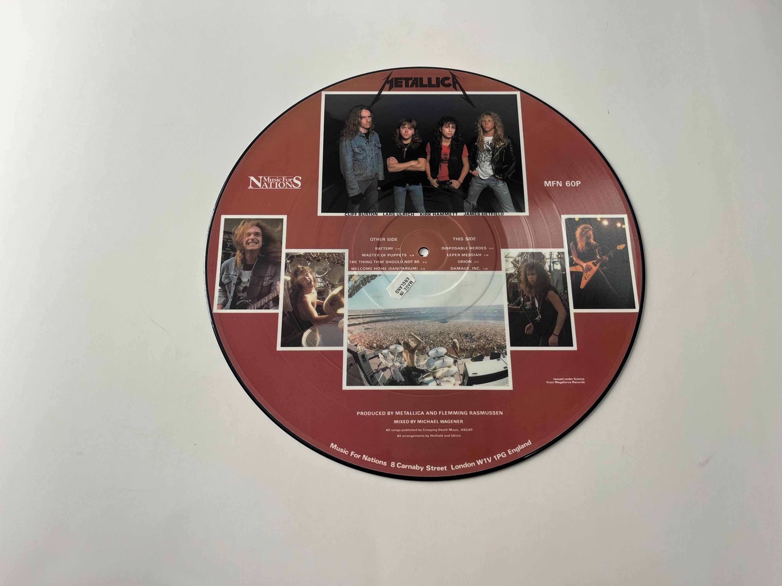 Metallica Master of Puppets Picture Disc in Black Frame - Etsy