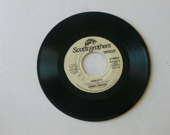 James Brown Gravity (Promo Copy) 45 Record  7" 45rpm Record ZS4 06275 Scotti Brothers Records 1986 Jukebox Music