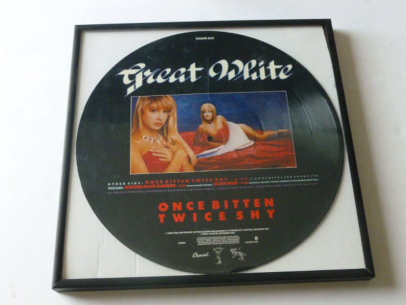 Great White Once Bitten Twice Shy Vinyl Record LP Picture Disk Etsy Great White Once Bitten Twice Shy Vinyl Record LP Picture Disk Etsy