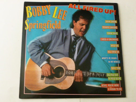 Vintage Records Bobby Lee Springfield All Fired Up Vinyl Etsy