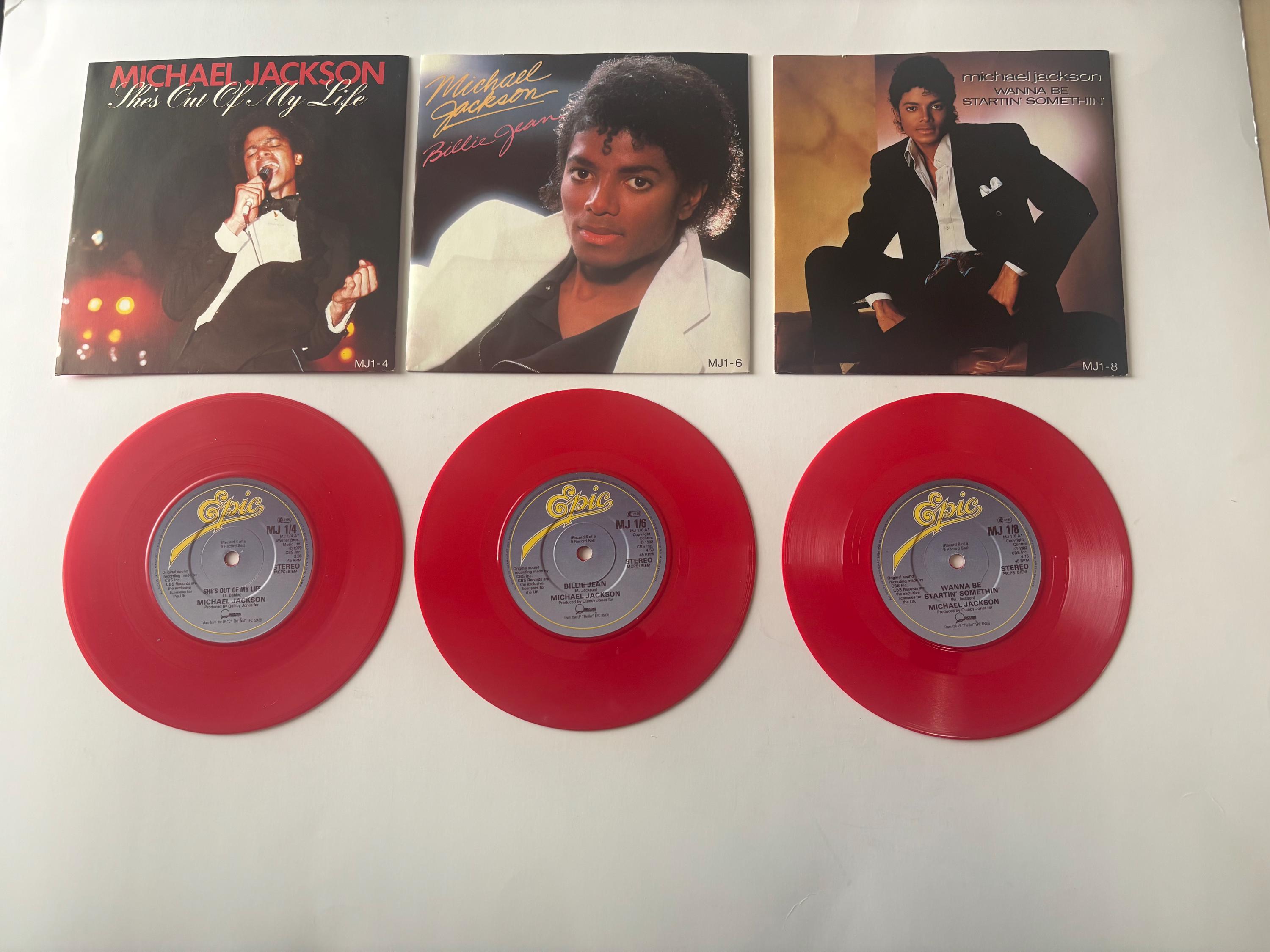 Michael Jackson Billie Jean 赤色レコード Michael Jackson Billie Jean - Wanna Be Startin' Somethin' - She's