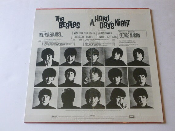 Sealed Beatles 'A Hard Day's Night' Vinyl Record LP - 1983