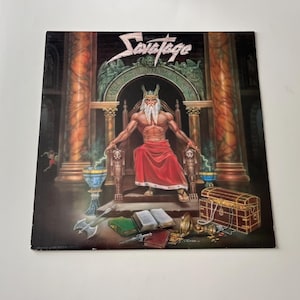 Savatage Hall Of The Mountain King Vinyl Record LP - 1987 Atlantic Records
