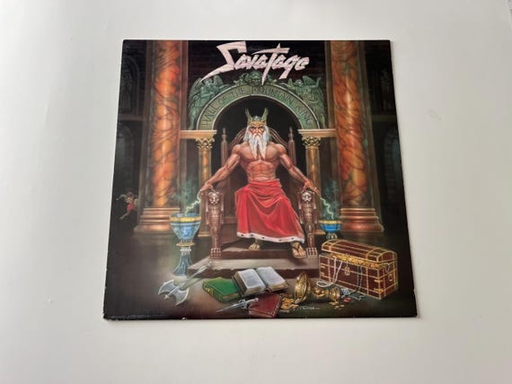 Savatage Hall of the Mountain King Vinyl Record LP - 1987 Atlantic