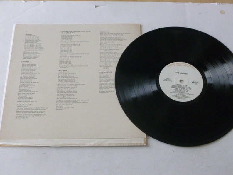 Beatles White Album original Master Recording Vinyl Record Etsy