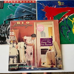 REO Speedwagon Good Trouble - Wheels Are Turnin&#39; - Life As We Know It Lot Of 3 Vinyl Record Sale (Read Description)