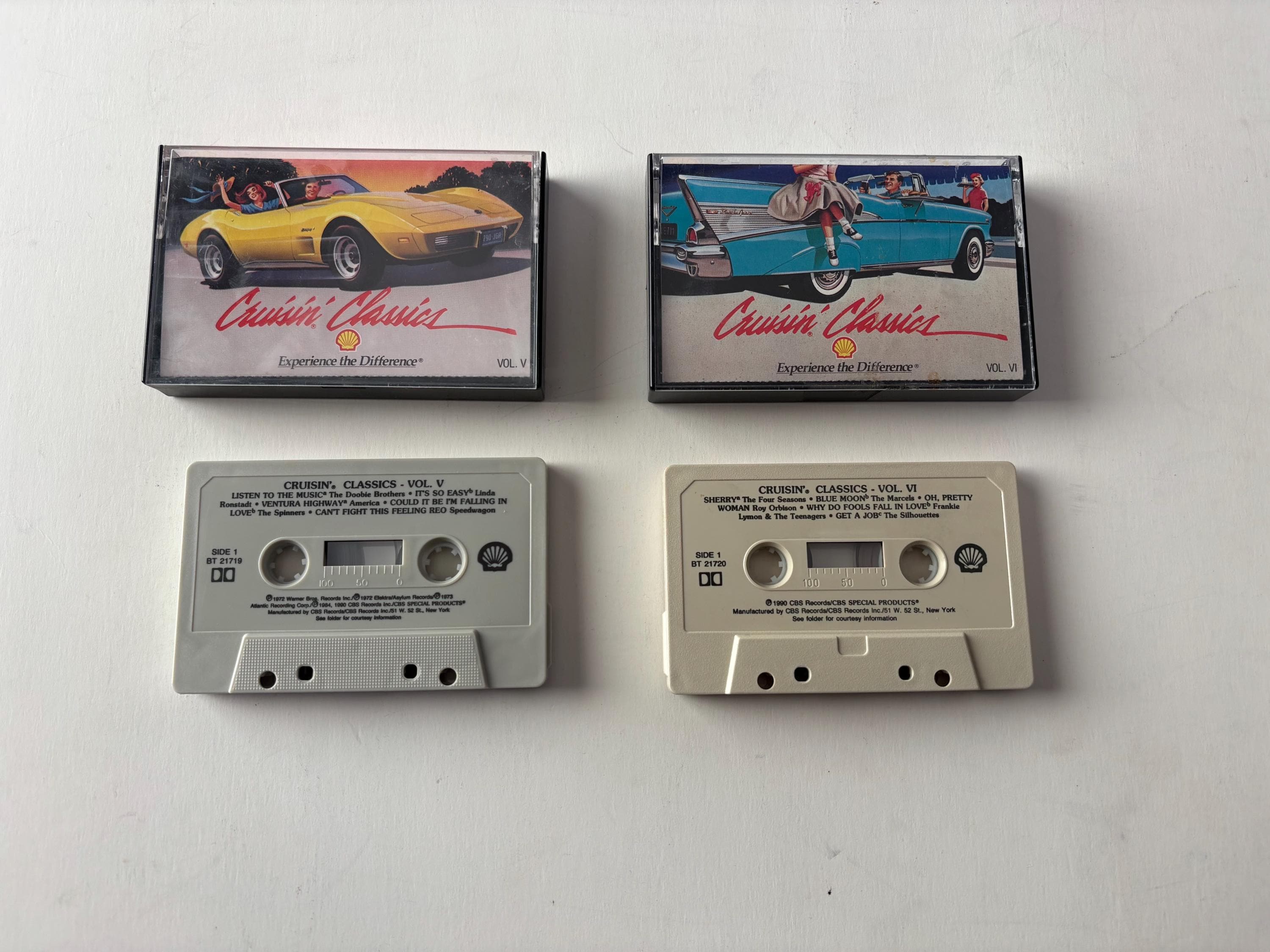 Cruisin' Classics Cassette Lot: Vol. V - Vol. VI 1990 Shell