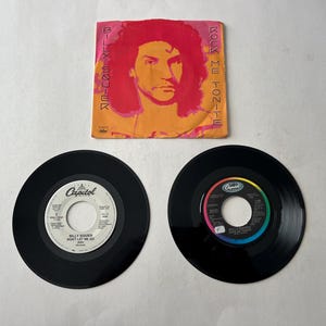 Billy Squier Rock Me Tonight - Don&#39;t Let Me Go Lot Of 2 Assorted 45rpm 7&quot; Record Sale