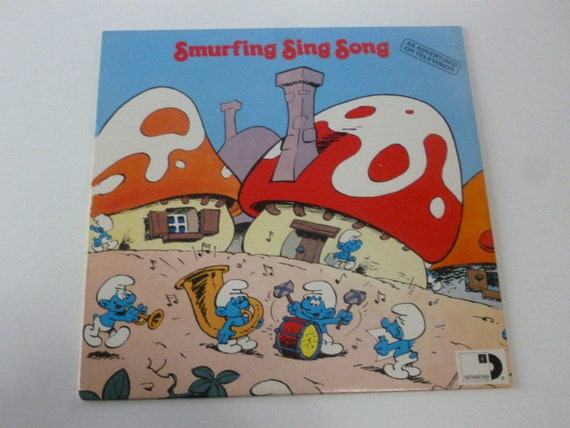 The Smurfs Smurfing Sing Song Original Vinyl Record 1980 ARI-1018 Album LP