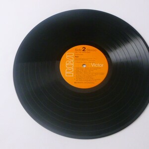 May include: Black vinyl record with an orange label that says "Side 2 Stereo" and "RCA Victor".