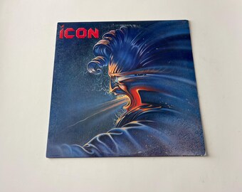 Icon Vinyl Record LP 1984 - Self-Titled Album, Poster Included