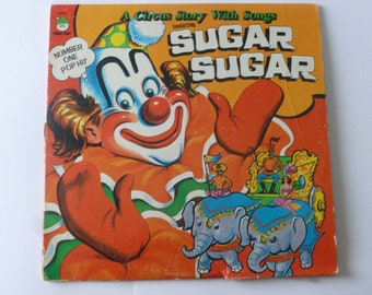 Sugar Sugar A Circus Story With Songs Children Record LP 8087 Peter Pan Records 1969 Records Sale