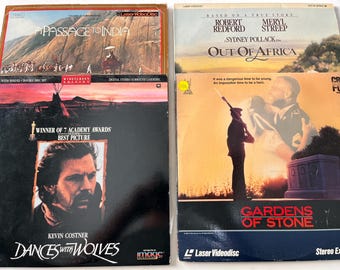 Movie LaserDiscs: Dances With Wolves, Out Of Africa, Passage To India