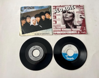 Blondie Rapture - Island Of Lost Souls Lot Of 2 Assorted 45U / min 7 &quot;Schallplattenverkauf