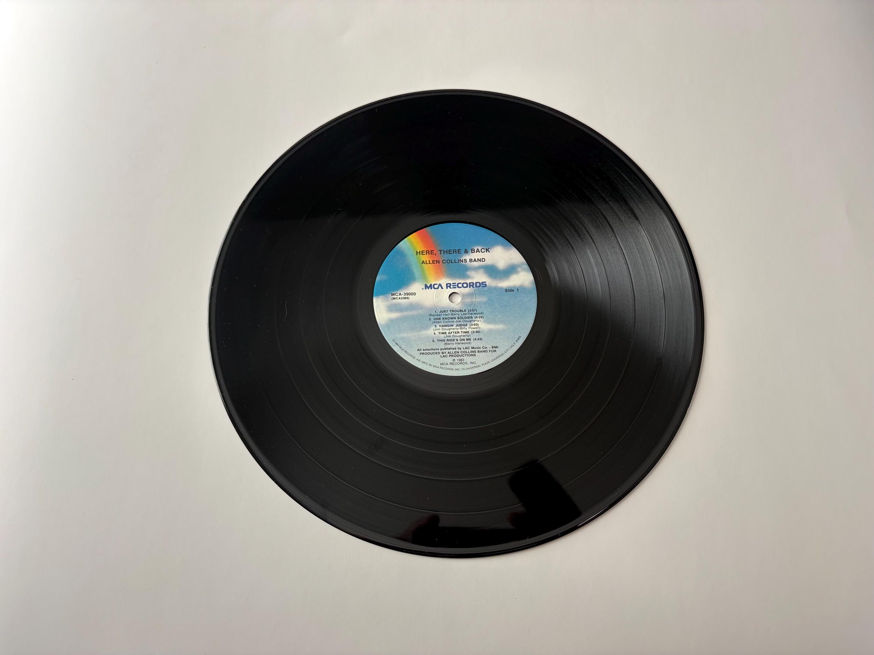 Allen Collins Band Here, There & Back Vinyl Record LP MCA Records 1983 ...