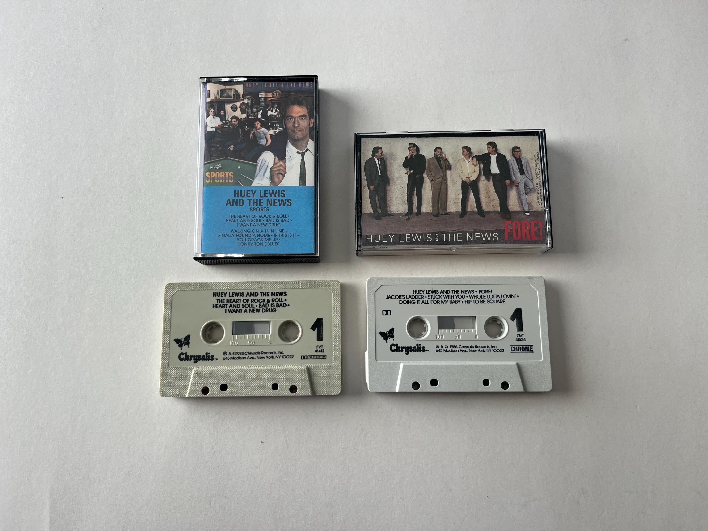 Huey Lewis & the News Cassettes: Sports, Fore - Lot of 2 - Etsy Canada