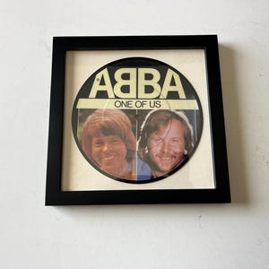ABBA &quot;One Of Us&quot; 7&quot; Picture Disc in Black Frame - 1981 Epic Records