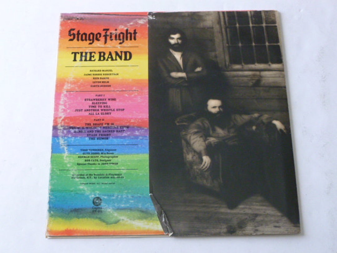 The Band Stage Fright Vinyl Record LP SW425 Capitol Records Etsy.de