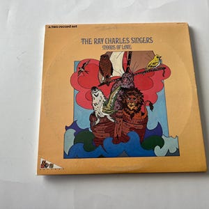 Vintage Ray Charles Singers Vinyl Record: Moods Of Love (2-Record Set)