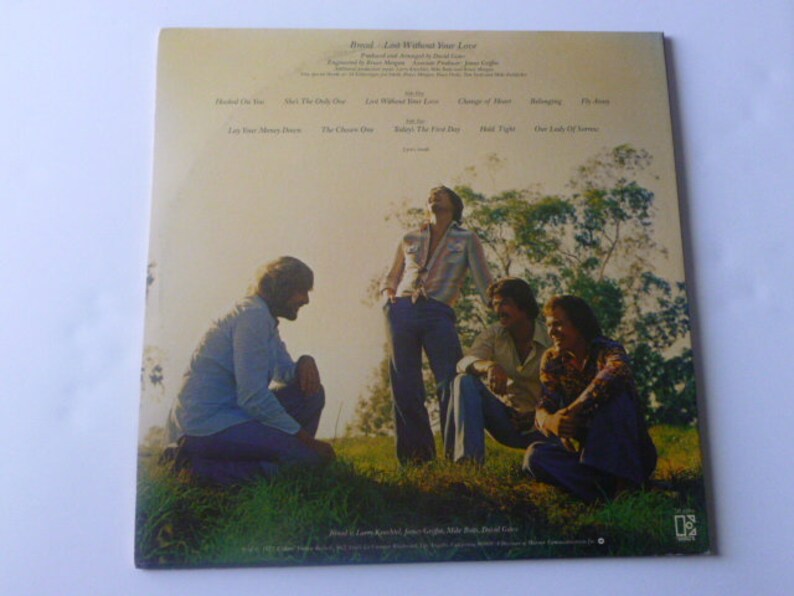 Bread - Lost Without Your Love Vinyl Record LP - 1977 Electra Records bild 2