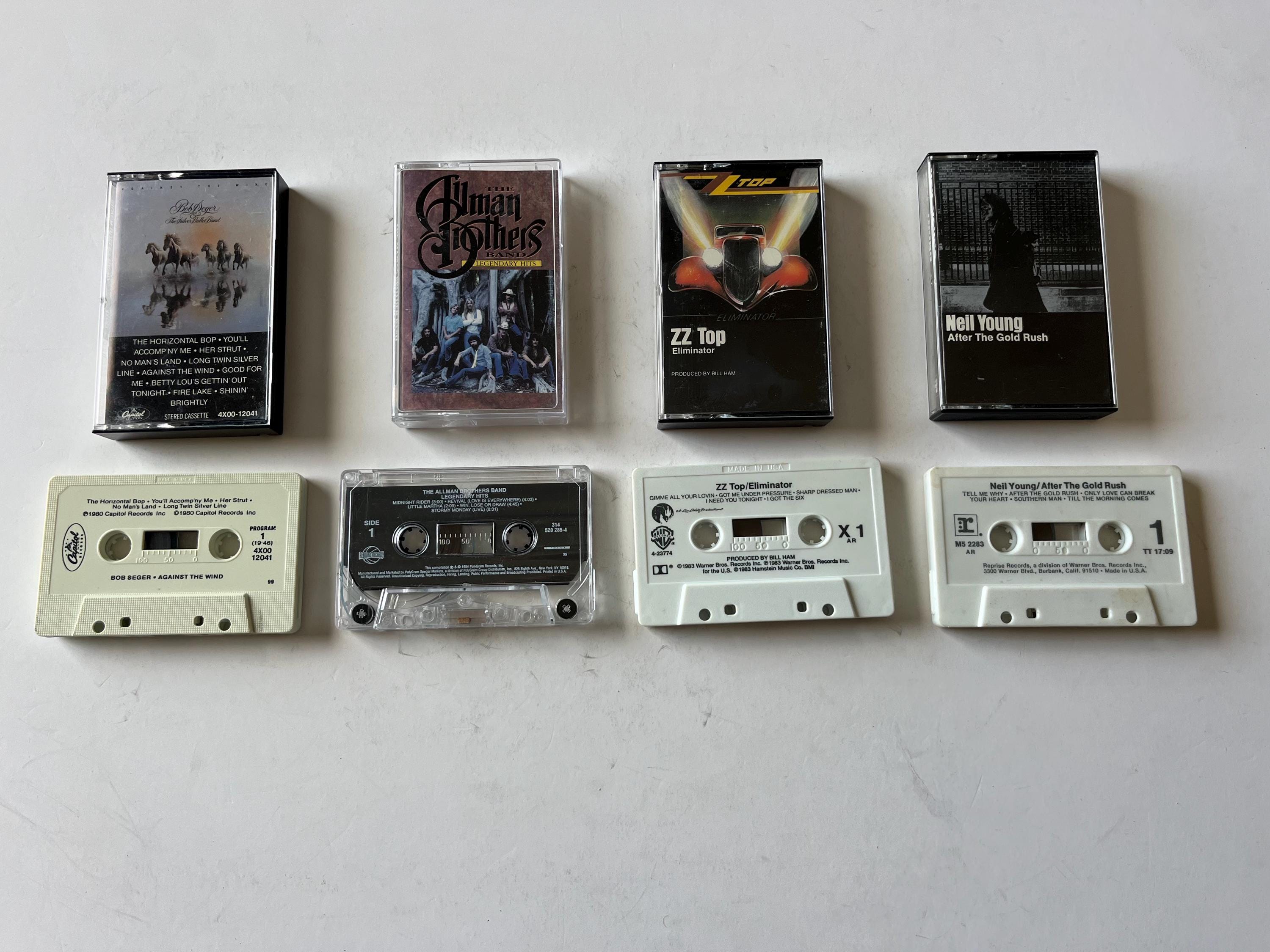 ヴィンテージ ロック カセット ロット: ZZ トップ、ニール・ヤング