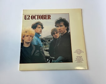 U2 October Vinyl Record LP - 1981 Island Records