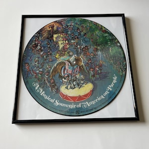 Walt Disney&#39;s America On Parade Picture Disk - Framed 1975 Record LP