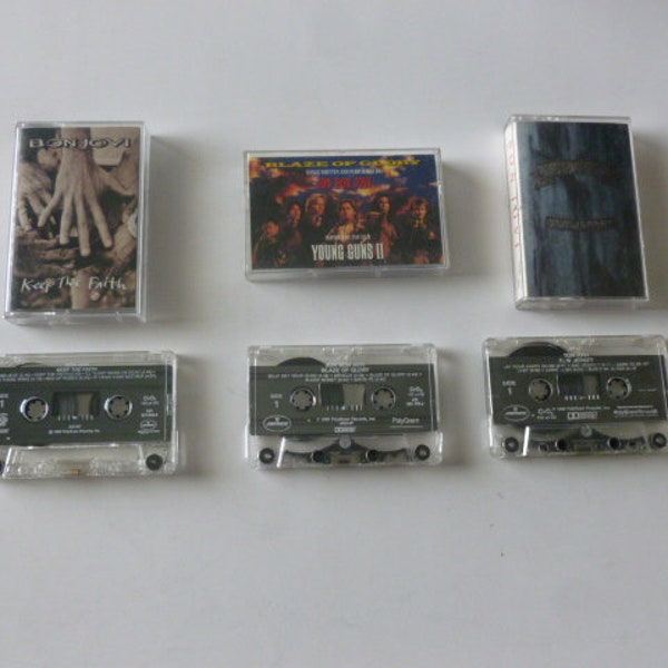 Bon Jovi Lot Of 3 Assorted Cassette Sale
