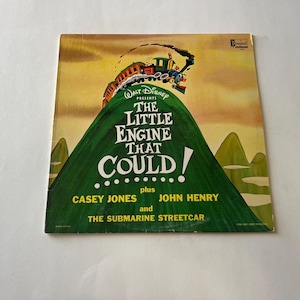 Disco de vinil vintage &quot;The Little Engine That Could&quot; de Walt Disney (1964)
