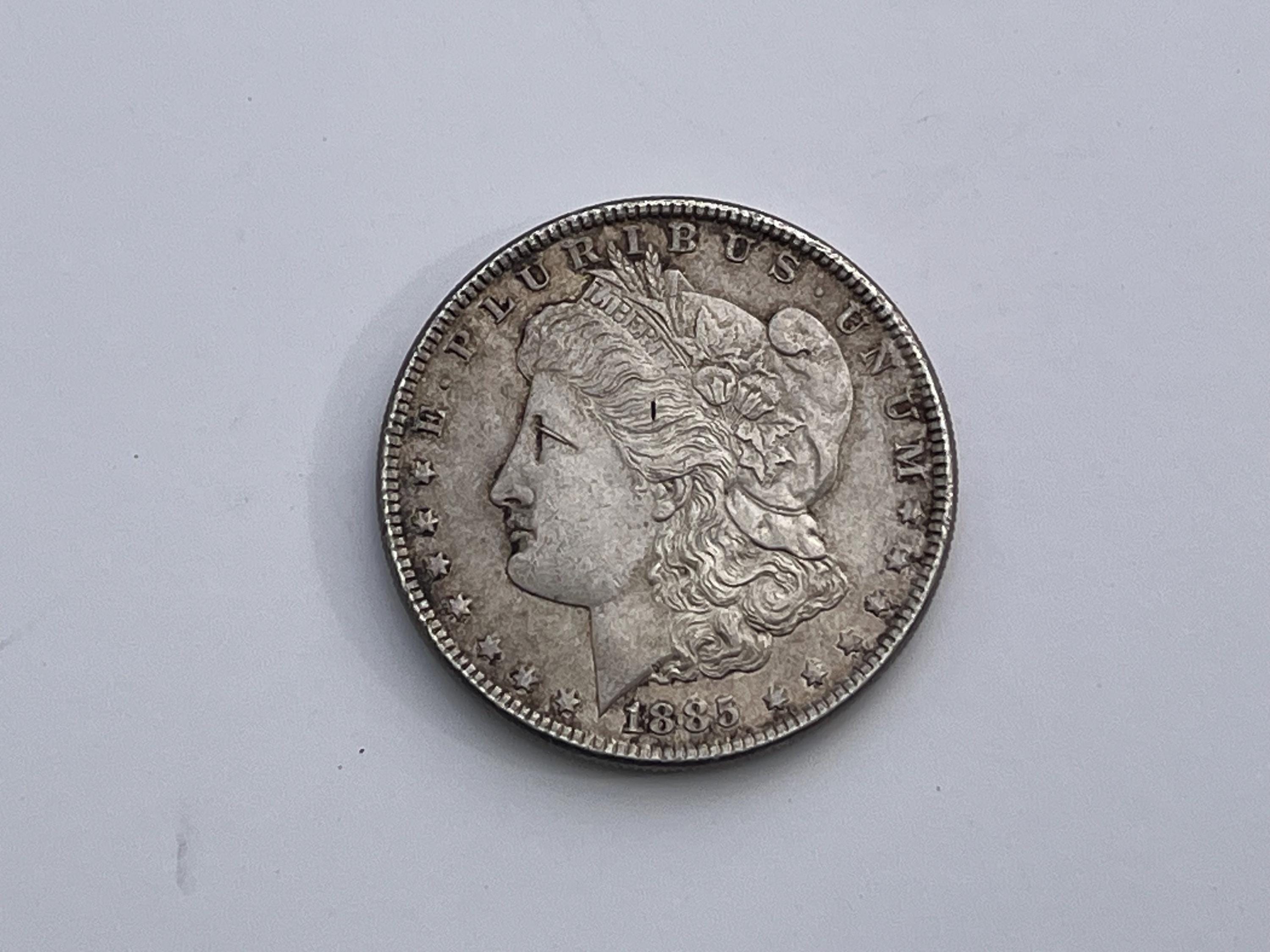 アメリカ　モルガン銀貨　1885年 1885年米国モルガン銀貨希少コイン - Etsy 日本