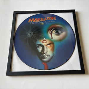 Marillion Warm Wet Circles Picture Disc: Framed Vinyl Record Art