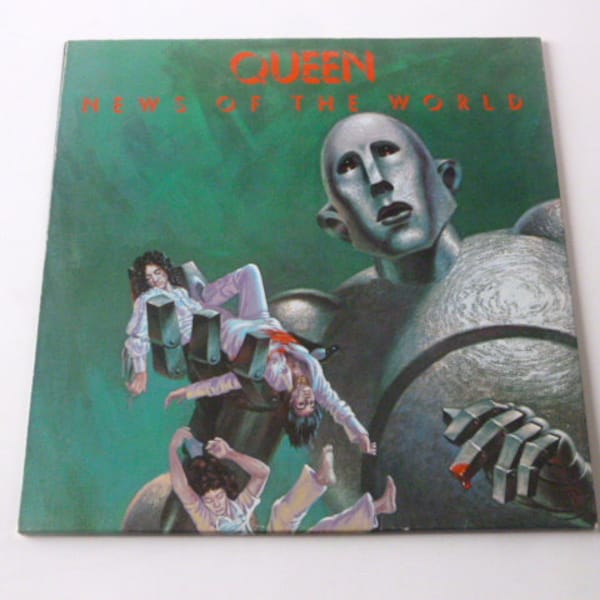 Queen News Of The World Vinyl Record LP 6E-112 Electra Records 1977 Vente de disques