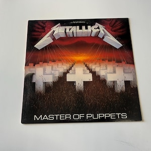 Metallica Master Of Puppets (Club Edition - Label Misprint -Rare) Vinyl Record LP E1 60439 Elektra Records 1986 Record Sale-Read Description