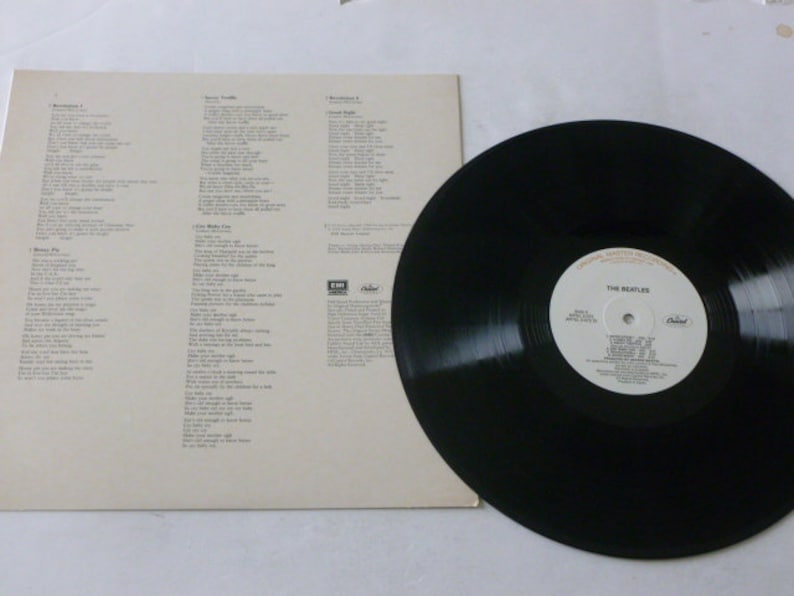 Beatles White Album original Master Recording Vinyl Record Etsy
