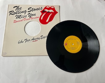 The Rolling Stones Miss You / Far Away Eyes Special Disco Version Vinyl Record LP DK 4609 Rolling Stones Records 1978  Record Sale